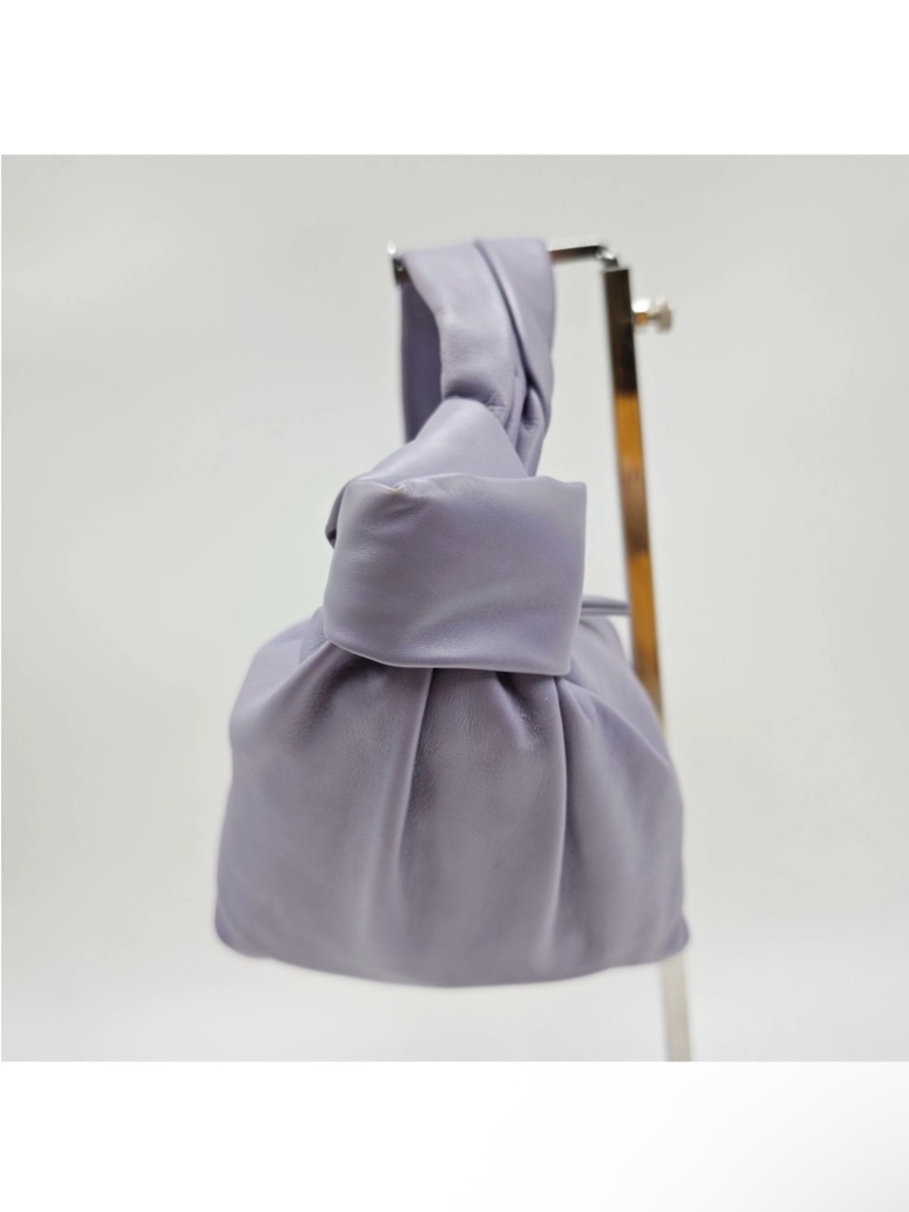 Bottega Veneta Lavender Knotted Shoulder Bag - Picture 14 of 14